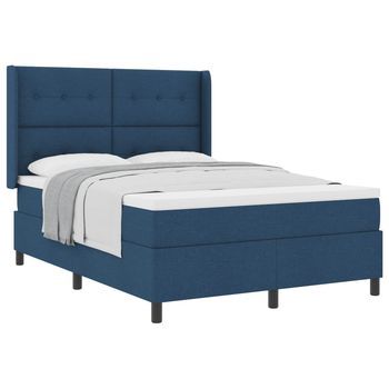 Cama Tapizada 193x140x128 Cm  - Azul