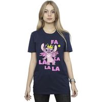 disney camiseta angel fa la la para mujer