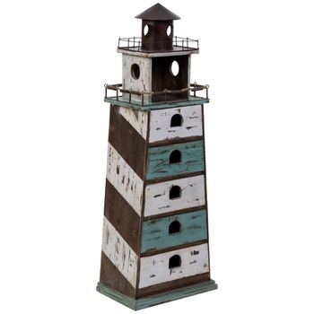 Faro estantería de madera y metal 41x27x115h cm