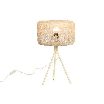 Lampara Sobremesa Metal 33x33x50 Blanco