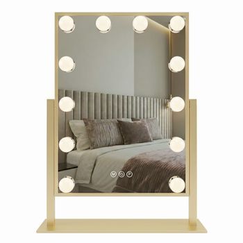 Espejo Style Gold 40x30 Led