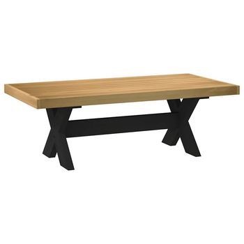 Mesa De Centro Noain Patas En X Madera Maciza Pino 120x60x40 Cm Vidaxl