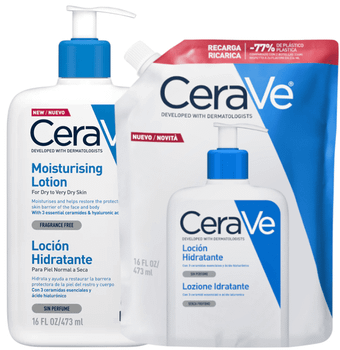 CeraVe Loción Hidratante 473 ml + Recarga