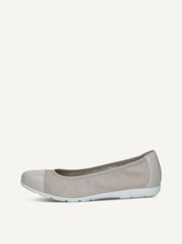 CAPRICE Ballerina, grey, made of Leather, Size 36