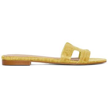 Narf Sandalias ca 380 en piel coco amarillo para mujer