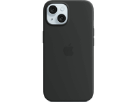 apple funda de silicona con magsafe para el iphone 15 negro