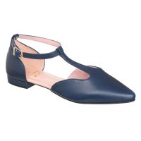 bailarina azul abierta hebilla