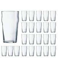 juego de 24 vasos cerveza vidrio templado 57 cl
