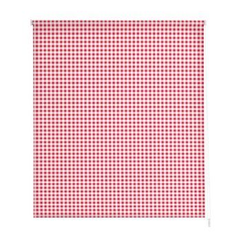 Estoralis - Estor Enrollable Translucido | Estampado Cocina | 160 X 180 Cm (ancho/alto) Tamaño Tela 157 X 175 Cm | Vichy-2 Rojo