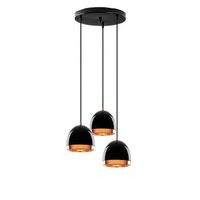 lampara de techo mugo-10640 oro negro metal 35x35x110 cm
