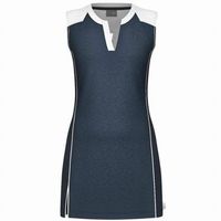 vestido head play tech azul marino blanco