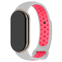 correa cool para xiaomi smart band 8  9  10 sport gris-rosa