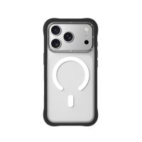 youngkit funda para iphone 17 pro max  carcasa magnetica dynamic ii transparente negra silicone diseno moderno y ajuste preciso