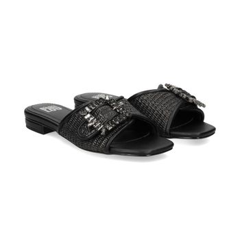 Bibi Lou Sandalias Planas Mujer - Negro Talla 38