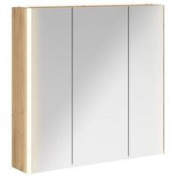 armario con espejo de bano roble artisan 735 x 155 x 70 cm vidaxl