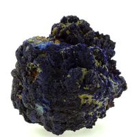 chessylite azurita - pierre natural de francia chessy -les -mines - mineral de coleccion rara  3934 ct - certificado de autenticidad incluido 