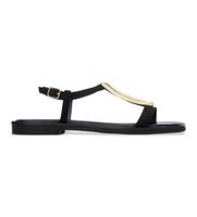 carmela para mujer 16329002-negro sandalias de piel 163290 negro 41 plano hebilla casual clasico