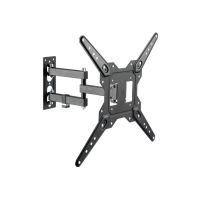 soporte de pared tv equip 650413 23-55 movimiento completo acero inoxidable negro 30kg