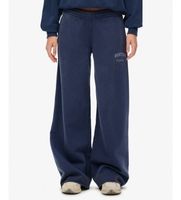 superdry para mujer w7011171a pantalon jogger athletic flare marino xs casual algodon