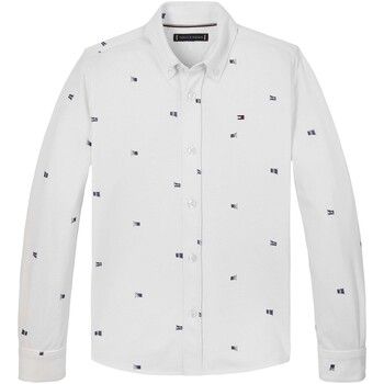 Tommy Hilfiger Camisa manga larga Flags Printed Pique Reg Shirt para niño