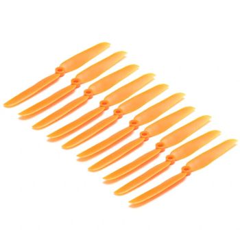 Hélice de propulsión directa naranja Gemfan 6030 ABS de 10 piezas para avión RC