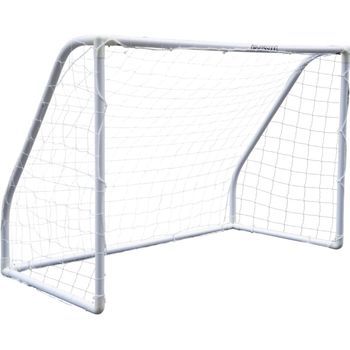 DEVESSPORT Portería de Fútbol para Niños | Portería de Fútbol de PVC 180x91x120 cm | Portería Resistente para Jardín y Exterior