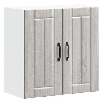 Armario De Pared Cocina Lucca Madera Contrachapada Gris Sonoma Vidaxl
