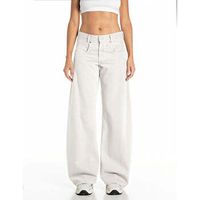 replay jeans hallebee barrel-fit jeans para mujer
