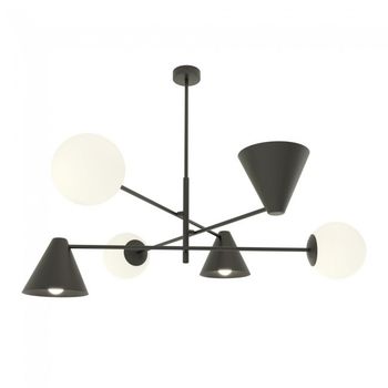 Lámpara de techo semra negro (6 luces)