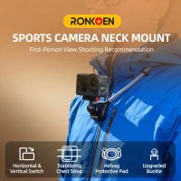 soporte de cuello y pecho ronkoen tz-15 pov para dji osmo action 6 accesorios para camara de accion