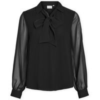 vila blusa top daliana kika - black beauty para mujer