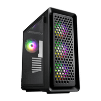 caja e-atx fsp cut593a cristal templado frontal mesh 4xargb disipador max 175mm gpu max 400mm negro