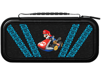 funda nintendo switch - pdp travel case plus glow kart drift para switch con cremallera negro y azul
