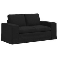 sofa negro 162 x 80 x 82 cm tela vidaxl