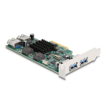 Tarjeta PCI Express Delock USB 3.2 Gen 1 x4 5 Gbps Full/Low Profile