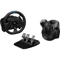 kit volante de carreras logitech g923 con shifter driving force para pc y xbox