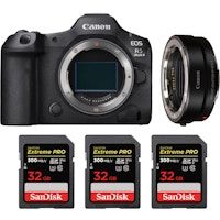 eos r5 mark ii  ef-eos r  3 sandisk 32gb extreme pro uhs-ii sdxc 300 mbs  ebook mczdirect