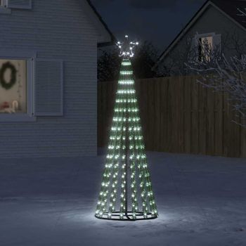 Árbol De Navidad | Decoraciones De Navidad Cono De Luz 275 Leds Blanco Frío 180 Cm Cfw282974