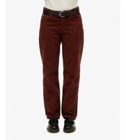 superdry para mujer w7011216a pantalon straight leg marron 3030 casual pana
