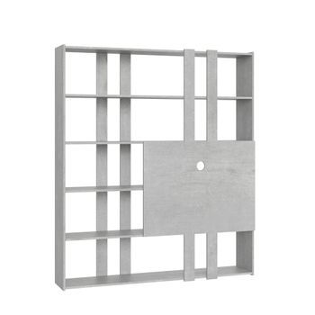 Estantería Kato H Con Soporte Tv Cemento