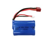 hbx m16120t 74v 1500mah 15c 2s bateria de li-ion con conector t para coches de rc 16889 1601 con motor escobillas o mot
