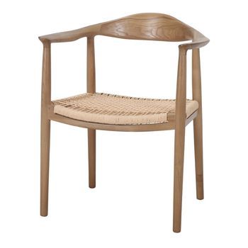 Silla De Madera Y Cuerda Decass 65x77x52