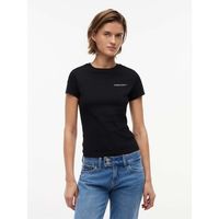 tommy jeans tops y camisetas tjw slim ess logo 1 para mujer