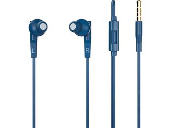 Auriculares de botón - Vieta Pro VHP-BC099BL, De botón, Con cable, Micrófono, Mini Jack, Control volumen, Azul