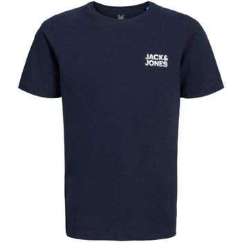Jack & Jones Camiseta 12270181 JJSTYD CHEST BRAND TEE SS LN JNR SKY CAPTAIN para niño