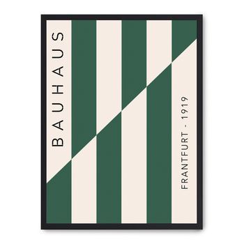 Cuadro Bauhaus Green Lines