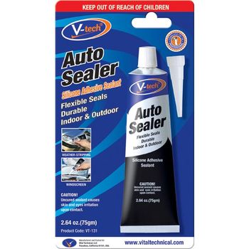 V-Tech Black Silicone Sealant 75g