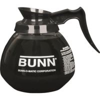 decantador de vidrio bunn 12 tazas negro resistente y equilibrado