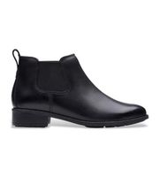 clarks para mujer 26178715 botines de piel havisham negro 375 1 a 3cm ninguno casual