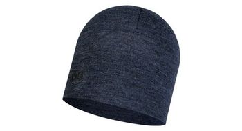 Gorro unisex buff midweight merino azul oscuro
